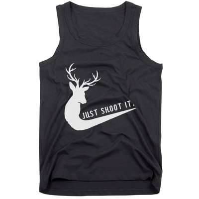 Just Shoot It Funny Deer Hunting Xmas HunterS Humor Tank Top