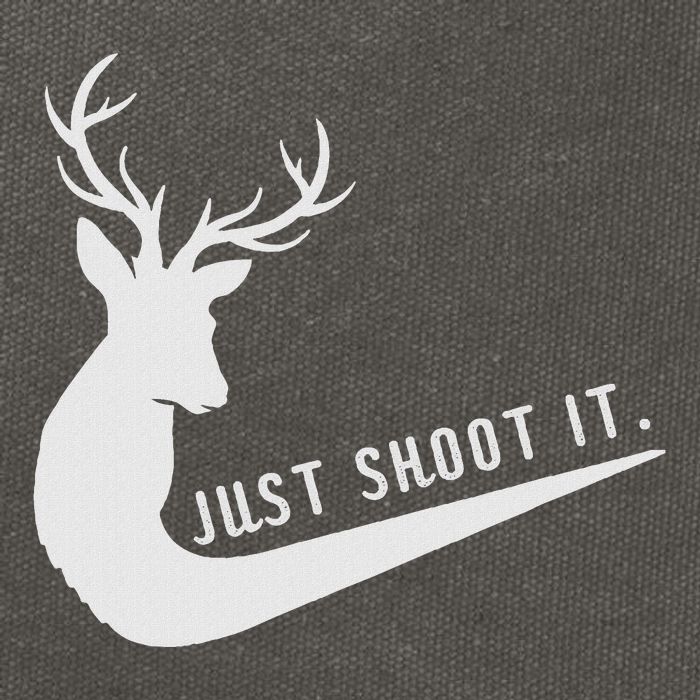 Just Shoot It Funny Deer Hunting Xmas HunterS Humor Cotton Canvas Backpack