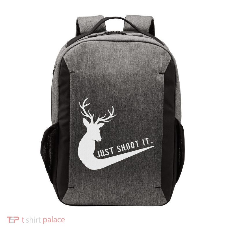 Just Shoot It Funny Deer Hunting Xmas HunterS Humor Vector Backpack