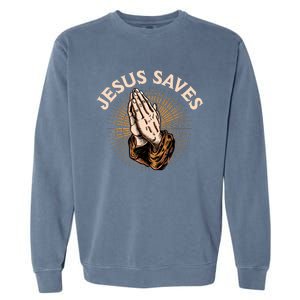 Jesus Saves Garment-Dyed Sweatshirt