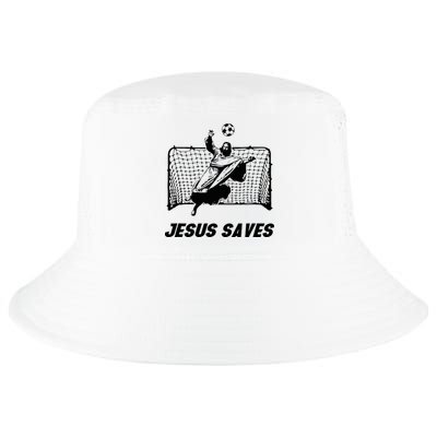 Jesus Saves Jesus Saved Soccer Goal Goalie Cool Comfort Performance Bucket Hat