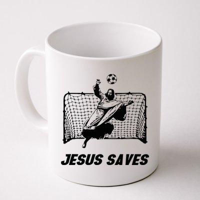 Jesus Saves Jesus Saved Soccer Goal Goalie Mug