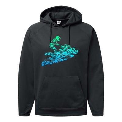 Jet Ski Jetski Performance Fleece Hoodie