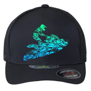 Jet Ski Jetski Flexfit Unipanel Trucker Cap