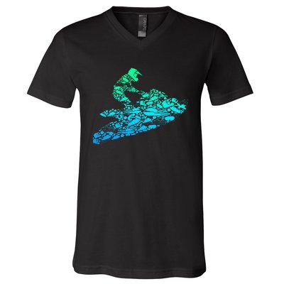 Jet Ski Jetski V-Neck T-Shirt