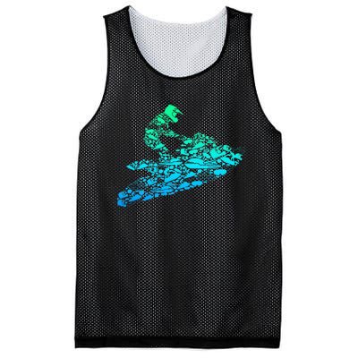 Jet Ski Jetski Mesh Reversible Basketball Jersey Tank