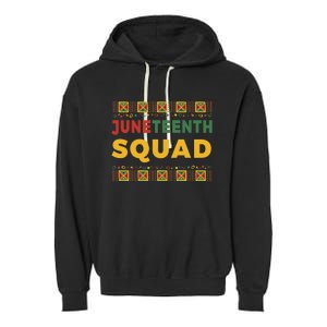 Juneteenth Squad  Garment-Dyed Fleece Hoodie