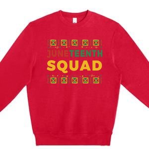 Juneteenth Squad  Premium Crewneck Sweatshirt