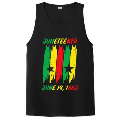 Juneteenth Stripes June 19 1865 Africa Colors PosiCharge Competitor Tank