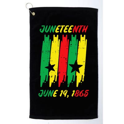 Juneteenth Stripes June 19 1865 Africa Colors Golf Towel