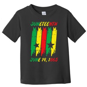 Juneteenth Stripes June 19 1865 Africa Colors Toddler T-Shirt