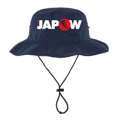 Japan Ski Japow Powder Skiing Japanese Flag Bucket Hat