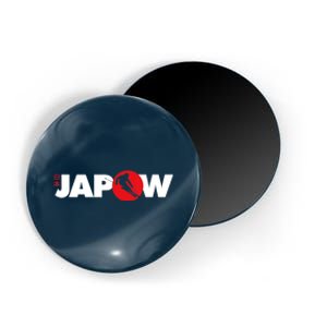 Japan Ski Japow Powder Skiing Japanese Flag Magnet