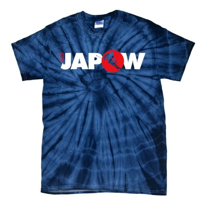 Japan Ski Japow Powder Skiing Japanese Flag Tie-Dye T-Shirt