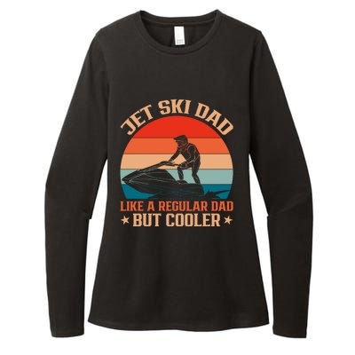 Jet Skiing Jetski Dad Like A Regular Dad But Cooler Gift Womens CVC Long Sleeve Shirt