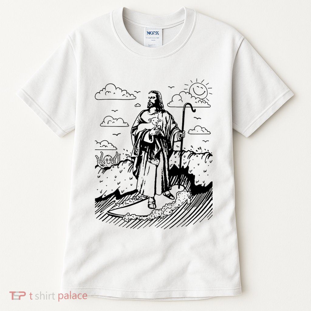 Jesus Surfing Tall T-Shirt