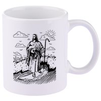 Jesus Surfing 11oz C Handle Ceramic Mug