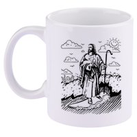 Jesus Surfing 11oz C Handle Ceramic Mug