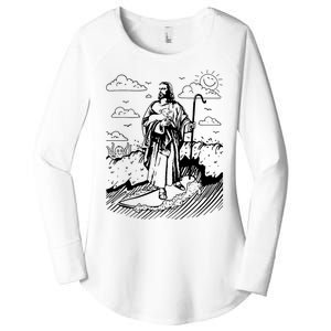 Jesus Surfing Women's Perfect Tri Tunic Long Sleeve Shirt