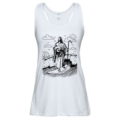 Jesus Surfing Ladies Essential Flowy Tank