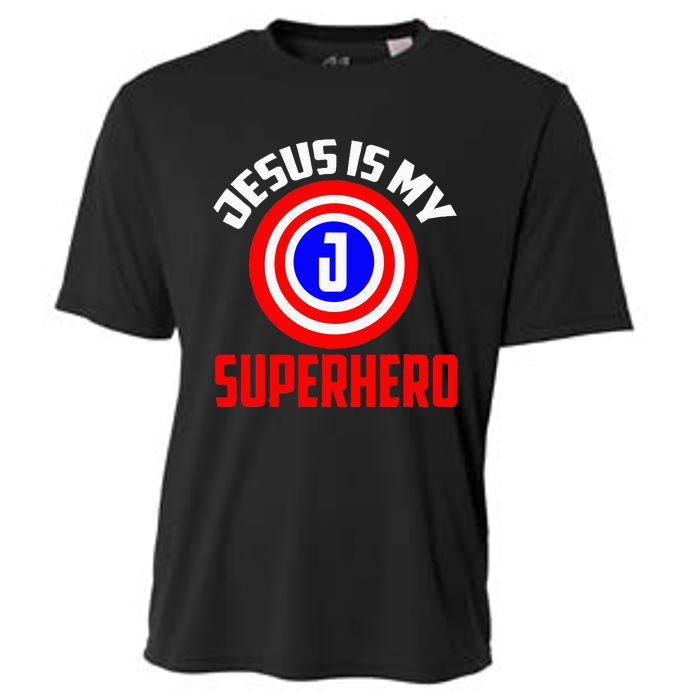 Jesus Superhero Jesus Your My Super Hero Cooling Performance Crew T-Shirt