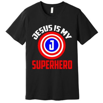 Jesus Superhero Jesus Your My Super Hero Premium T-Shirt