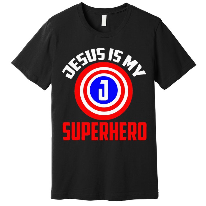 Jesus Superhero Jesus Your My Super Hero Premium T-Shirt