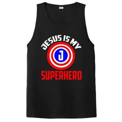 Jesus Superhero Jesus Your My Super Hero PosiCharge Competitor Tank