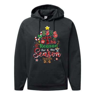 Jesus Sweatshirt Jesus Is The Reason Christmas Performance Fleece Hoodie