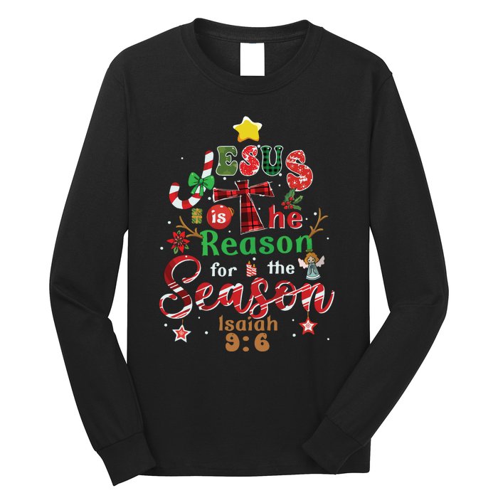 Jesus Sweatshirt Jesus Is The Reason Christmas Long Sleeve Shirt