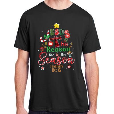 Jesus Sweatshirt Jesus Is The Reason Christmas Adult ChromaSoft Performance T-Shirt