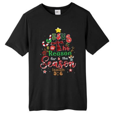 Jesus Sweatshirt Jesus Is The Reason Christmas Tall Fusion ChromaSoft Performance T-Shirt