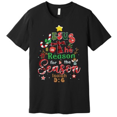 Jesus Sweatshirt Jesus Is The Reason Christmas Premium T-Shirt