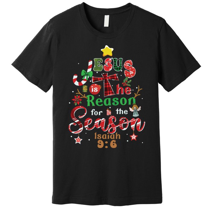 Jesus Sweatshirt Jesus Is The Reason Christmas Premium T-Shirt