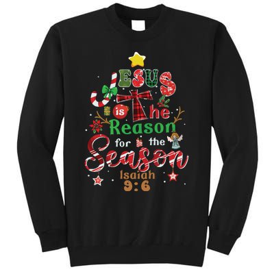 Jesus Sweatshirt Jesus Is The Reason Christmas Tall Sweatshirt