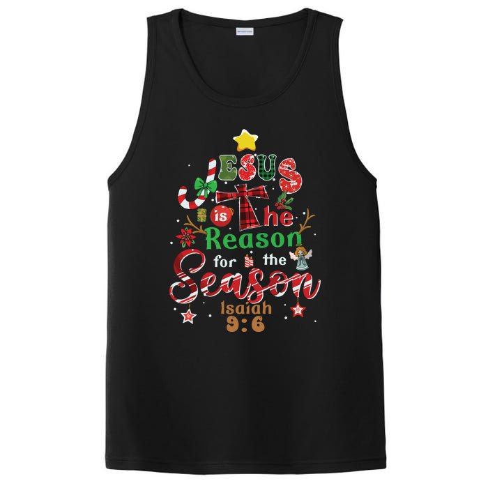 Jesus Sweatshirt Jesus Is The Reason Christmas PosiCharge Competitor Tank