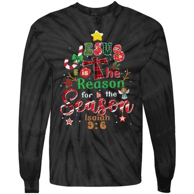 Jesus Sweatshirt Jesus Is The Reason Christmas Tie-Dye Long Sleeve Shirt