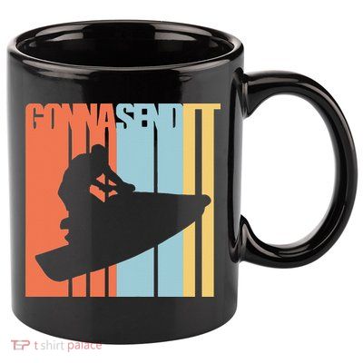Jet Ski Jet Skier Tee Jet Skiing 11oz C Handle Ceramic Mug