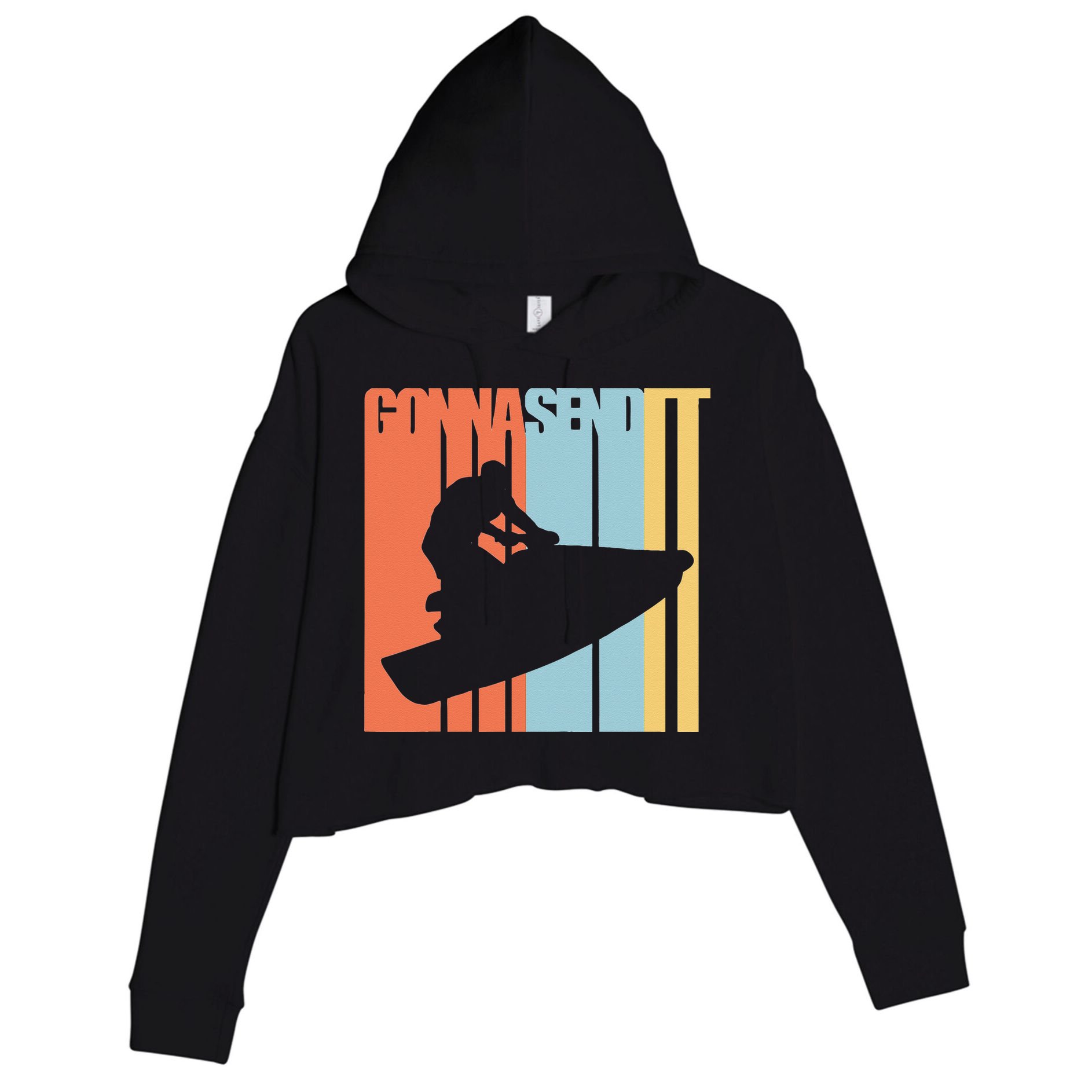 Jet Ski Jet Skier Tee Jet Skiing Crop Fleece Hoodie