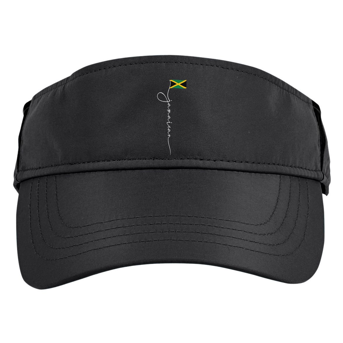 Jamaica Signature Jamaican Flag Adult Drive Performance Visor