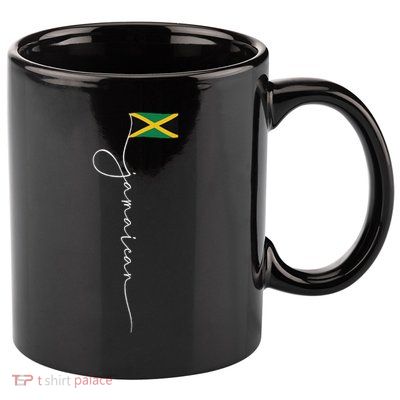 Jamaica Signature Jamaican Flag 11oz C Handle Ceramic Mug