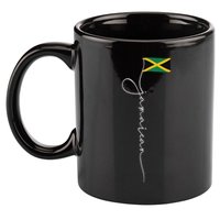 Jamaica Signature Jamaican Flag 11oz C Handle Ceramic Mug