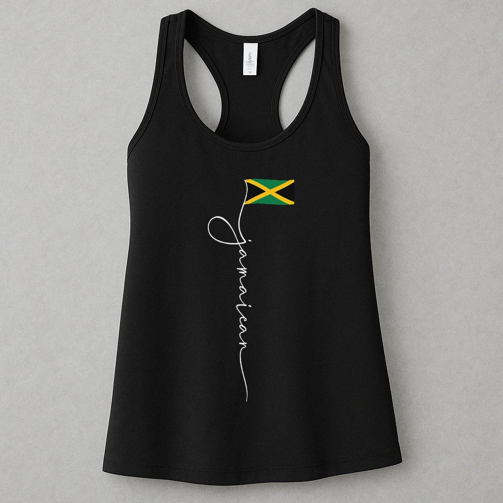 Jamaica Signature Jamaican Flag Womens Tank Top