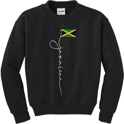 Jamaica Signature Jamaican Flag Kids Sweatshirt