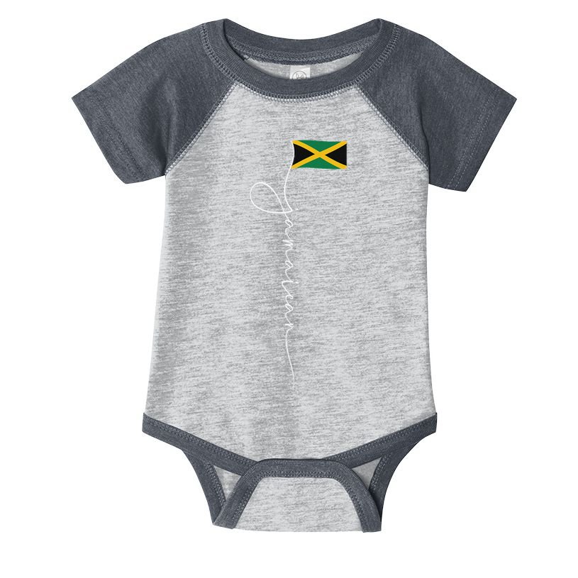 Jamaica Signature Jamaican Flag Infant Baby Jersey Bodysuit