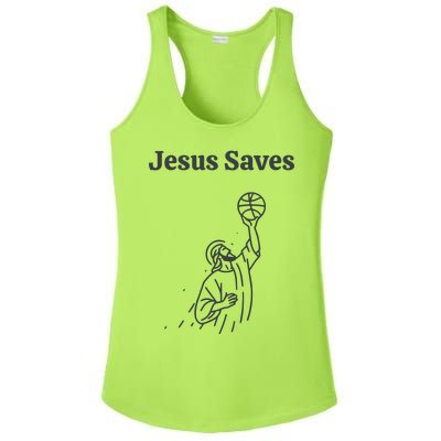 Jesus Saves Ladies PosiCharge Competitor Racerback Tank