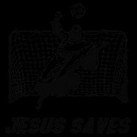 Jesus Saves Jesus Saved Soccer Goal Goalie Cooling Performance Crew T-Shirt