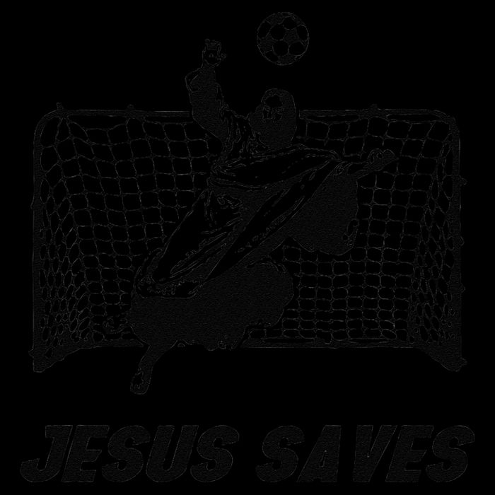 Jesus Saves Jesus Saved Soccer Goal Goalie Cooling Performance Crew T-Shirt