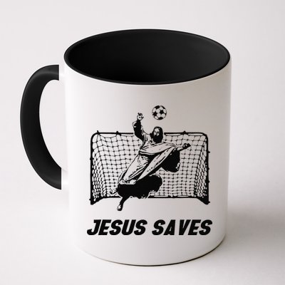 Jesus Saves Jesus Saved Soccer Goal Goalie Mug