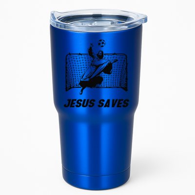 Jesus Saves Jesus Saved Soccer Goal Goalie Tumbler